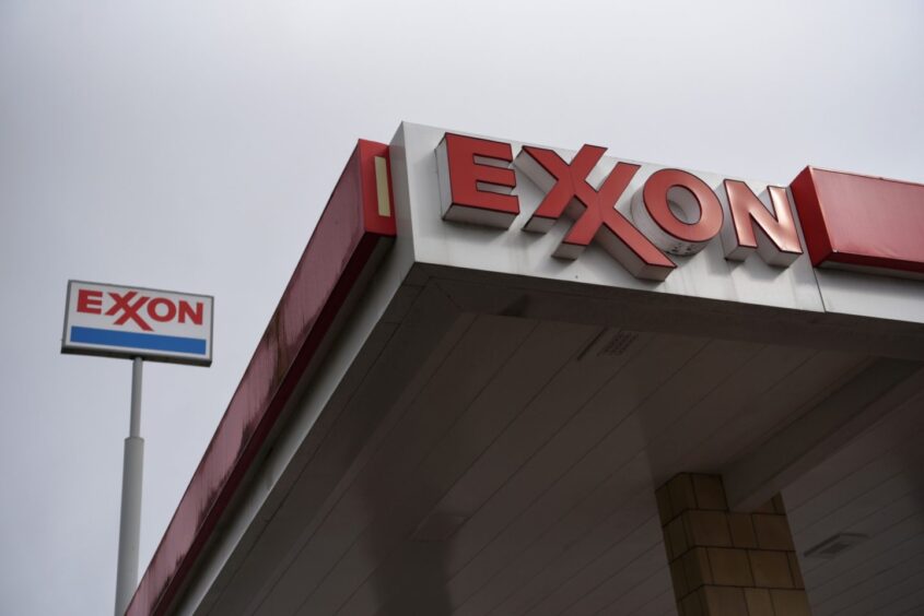 An Exxon Mobil Corp. gas station in Houston, Texas. Photographer: Callaghan O'Hare/Bloomberg