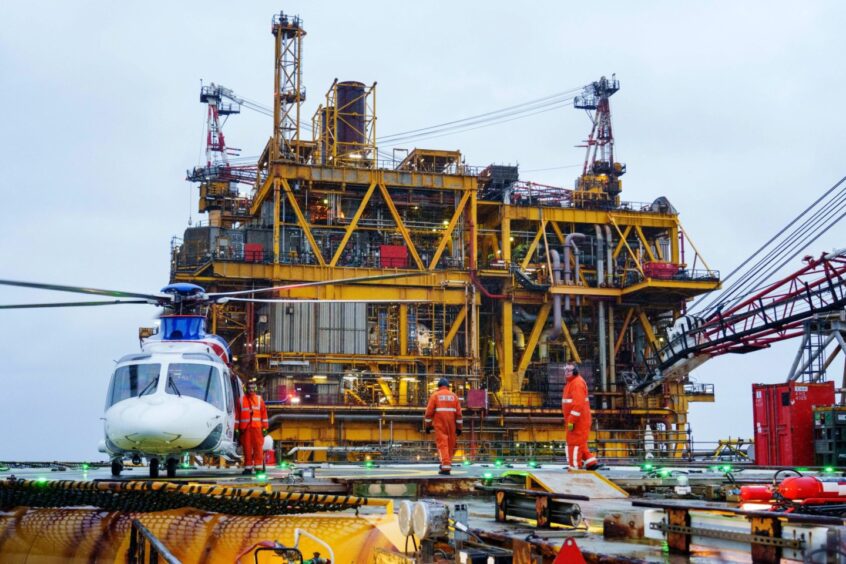The Central Processing Complex at the Spirit Energy Morecambe field platform, in the Irish Sea off the coast of Lancashire, UK, on Oct. 20.