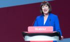 Shadow chancellor Rachel Reeves addresses the Labour Party Women's Conference 2023 in Liverpool.