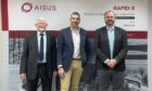 (L-R) Digital X-Ray Engineering Ltd Director Rex Ankers, AISUS Offshore general manager Barry Marshall and SIMEROS chief executive officer Fabiano Bertoni