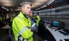 Norway's Oil Minister Terje Aasland in the control room of Equinor?s offshore oil drilling platform for the Johan Sverdrup oil field. Photographer: Carina Johansen/Bloomberg