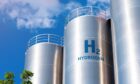 Hydrogen cylinders, which will be part of the bid to cut UK emissions