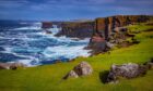 Cliffs on Shetland.