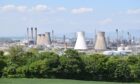 Ineos Grangemouth site from Inveravon Hill.