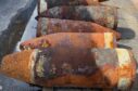 Offshore munitions cleared by EODEX in the Moray Firth.