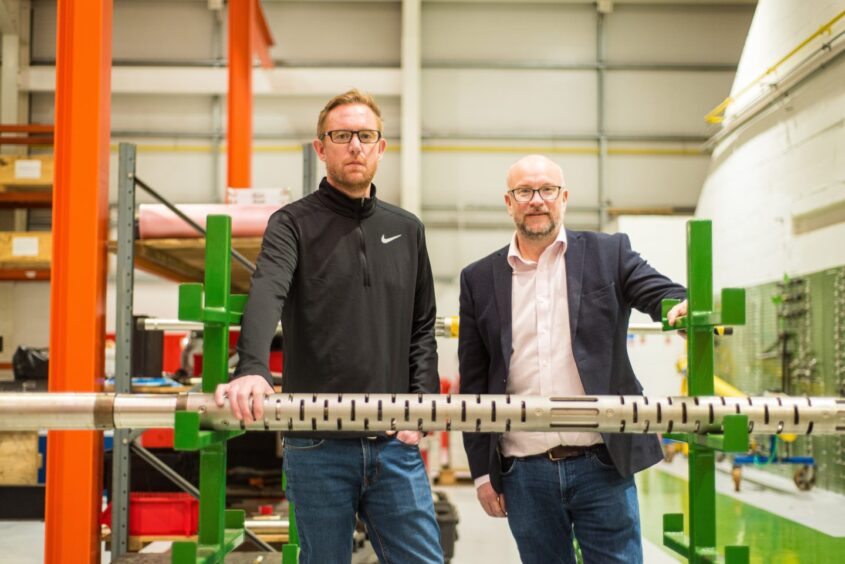 READ Cased Hole Managing Director Bruce Melvin (right) and Workshop and Maintenance Team Leader, Chris Roe.