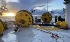 Lidar buoys on a boat in the North Sea