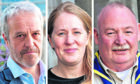 Community groups want a green transition in the north-east to look beyond oil and gas jobs to allow the region to build a new identity. From left: Dr Adam Price, Aberdeen University professor; Dr Fiona McIntyre, owner of Greyhope Bay, cafe and education centre; Paul Gray, from First Elgin Scouts. Aberdeen Arts Centre. . Supplied by DC Thomson.  Date; 06/11/2023