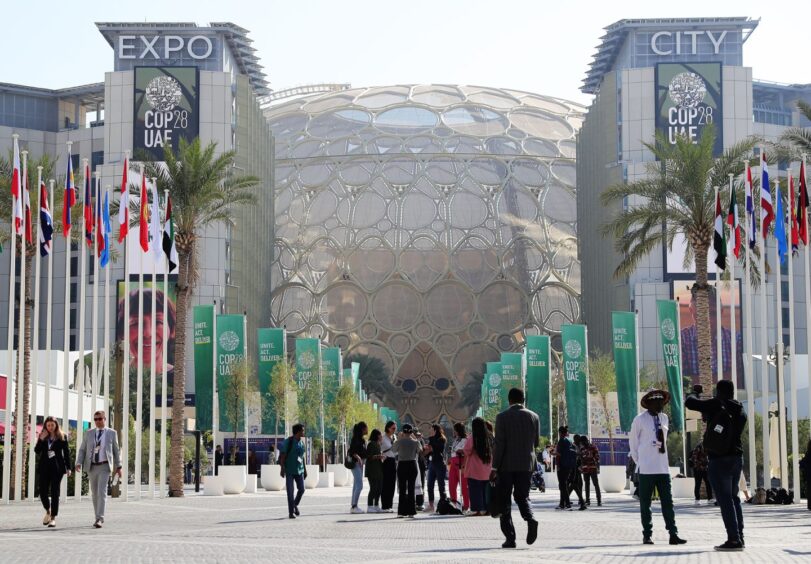 Expo City, the venue for COP28, or the 28th session of the Conference of the Parties to the UN Framework Convention on Climate Change, in Dubai.