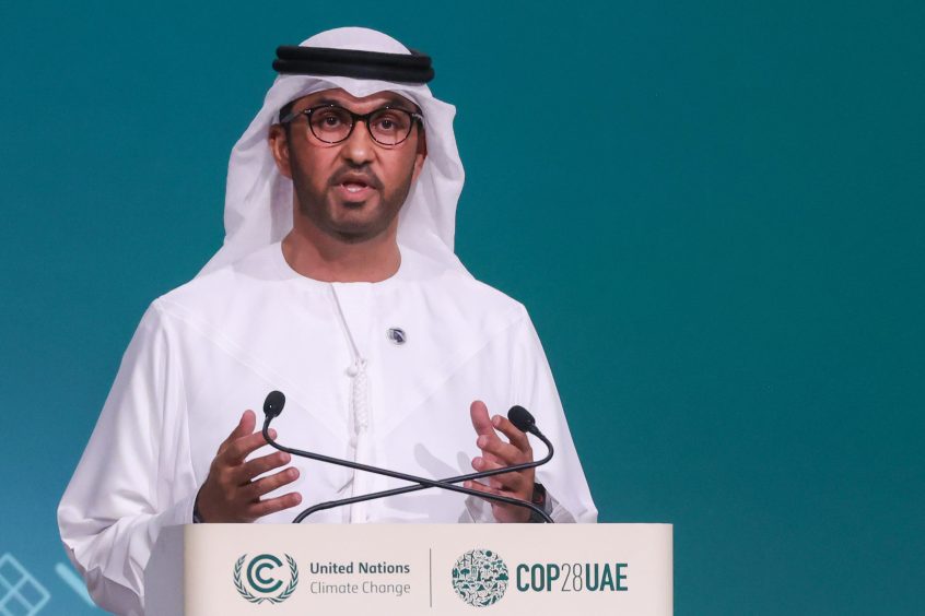 Sultan Ahmed Al Jaber, chief executive officer of Abu Dhabi National Oil Co. and president of COP28.