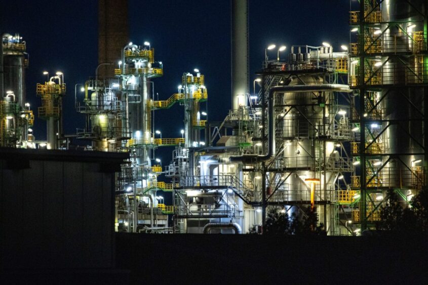 The PCK Schwedt oil refinery in Germany.