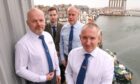 l-r Peterhead Port Authority management team members Ian Downie, Ewan Rattray, Keith Mackie and acting chief executive Stephen Paterson. By Darrell Benns/DC Thomson.