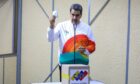 President Maduro votes in the referendum to claim Guyana's Essequibo area