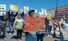 Demonstrators have objected to CGG's plans for seismic offshore South Africa