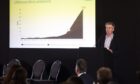 IMCA CEO Iain Grainger talking about offshore wind pressures at a seminar