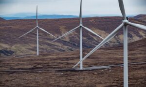 An SSE Renewables wind farm in the Scottish Highlands.