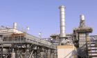 Processing facilities at the Khurais Processing Department in the Khurais oil field in Khurais, Saudi Arabia.