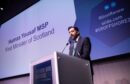 First Minister Humza Yousaf speaking at the opening of the Scottish Renewables Offshore Wind Conference 2024 in Glasgow.