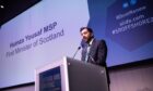 First Minister Humza Yousaf speaking at the opening of the Scottish Renewables Offshore Wind Conference 2024 in Glasgow.
