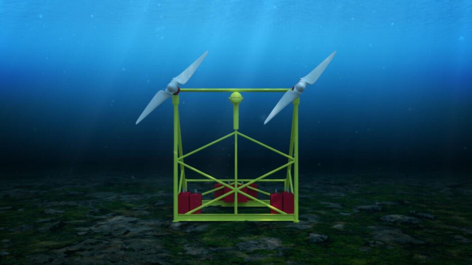 HydroWing tidal stream energy device.