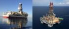 Noble Corp. has swapped in a rig for Petronas, after the previous contracted semi-submersible has gone to Colombia under another deal.   Picture shows; Noble Voyager on the left and Noble Discoverer on the right. Unknown. Supplied by Noble Corp. Date; Unknown