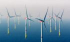 A visualisation of a planned BP wind farm in the Irish Sea.