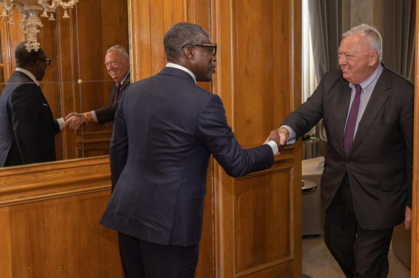 Equatorial Guinea vice president meets Albion Energy's Tony Buckhingham