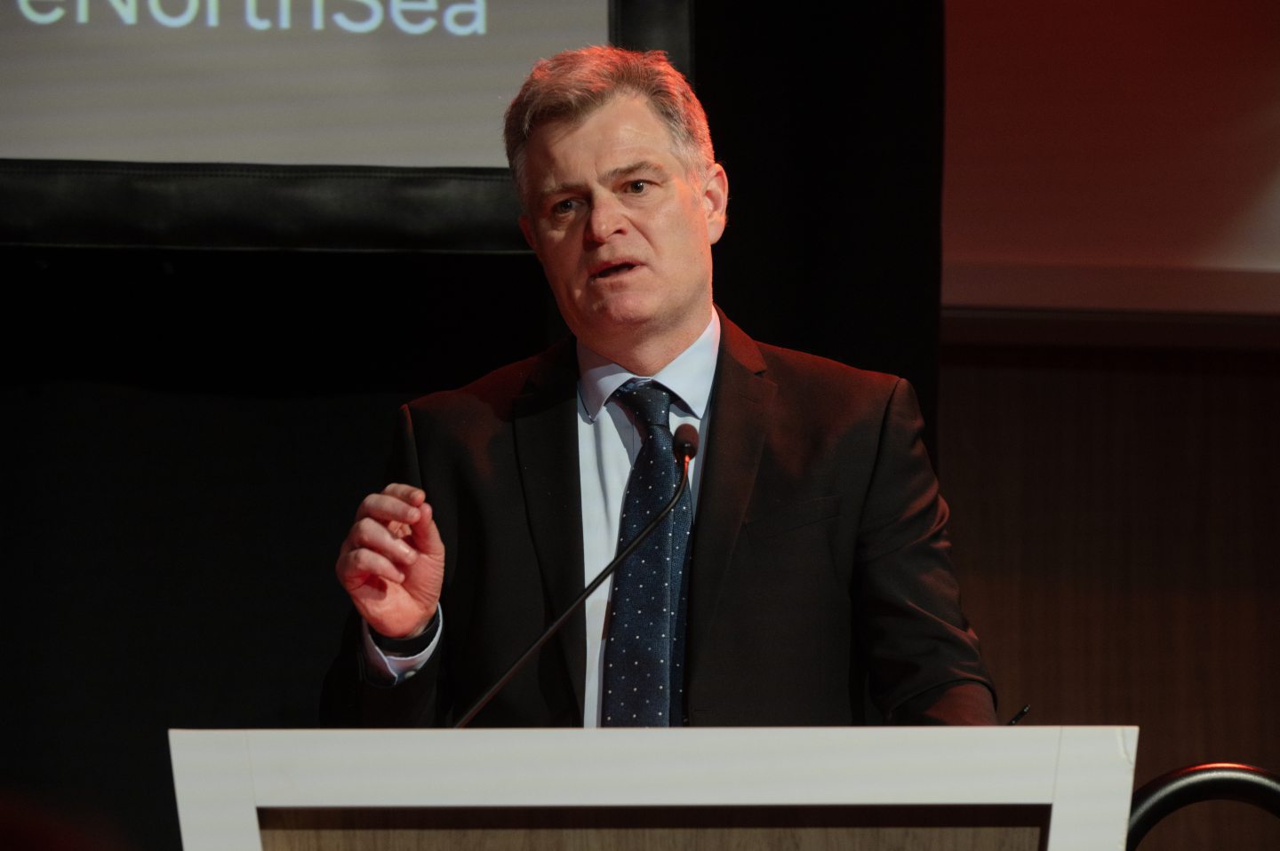 David Whitehouse speaking at the Future North Sea Event