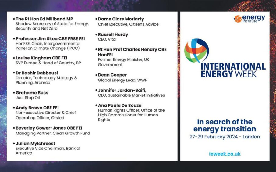 International Energy Week.