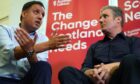 Labour leader Sir Keir Starmer and Scottish Labour leader Anas Sarwar in Scotland discussign windfall tax