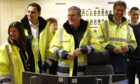 Labour leader Sir Keir Starmer (centre), Scottish Labour leader Anas Sarwar (2nd left) and Ed Miliband, Shadow Energy Security and Net Zero Secretary (2nd right), during a visit to St Fergus Gas Terminal in Aberdeenshire.
