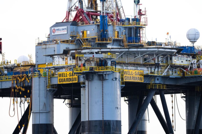 Well Safe Guardian. It is an oil decommissioning rig. 