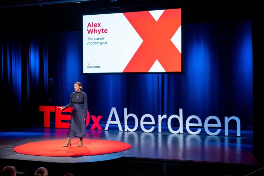 Alex Whyte presenting at TEDxAberdeen.