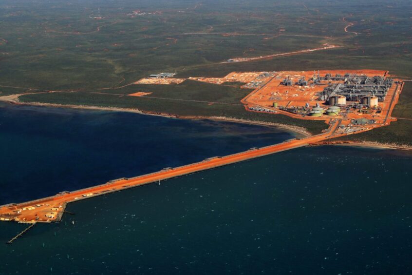 The Gorgon liquefied natural gas and carbon capture and storage facility at Barrow Island, Australia. Photographer: Lisa Maree Williams/Bloomberg
