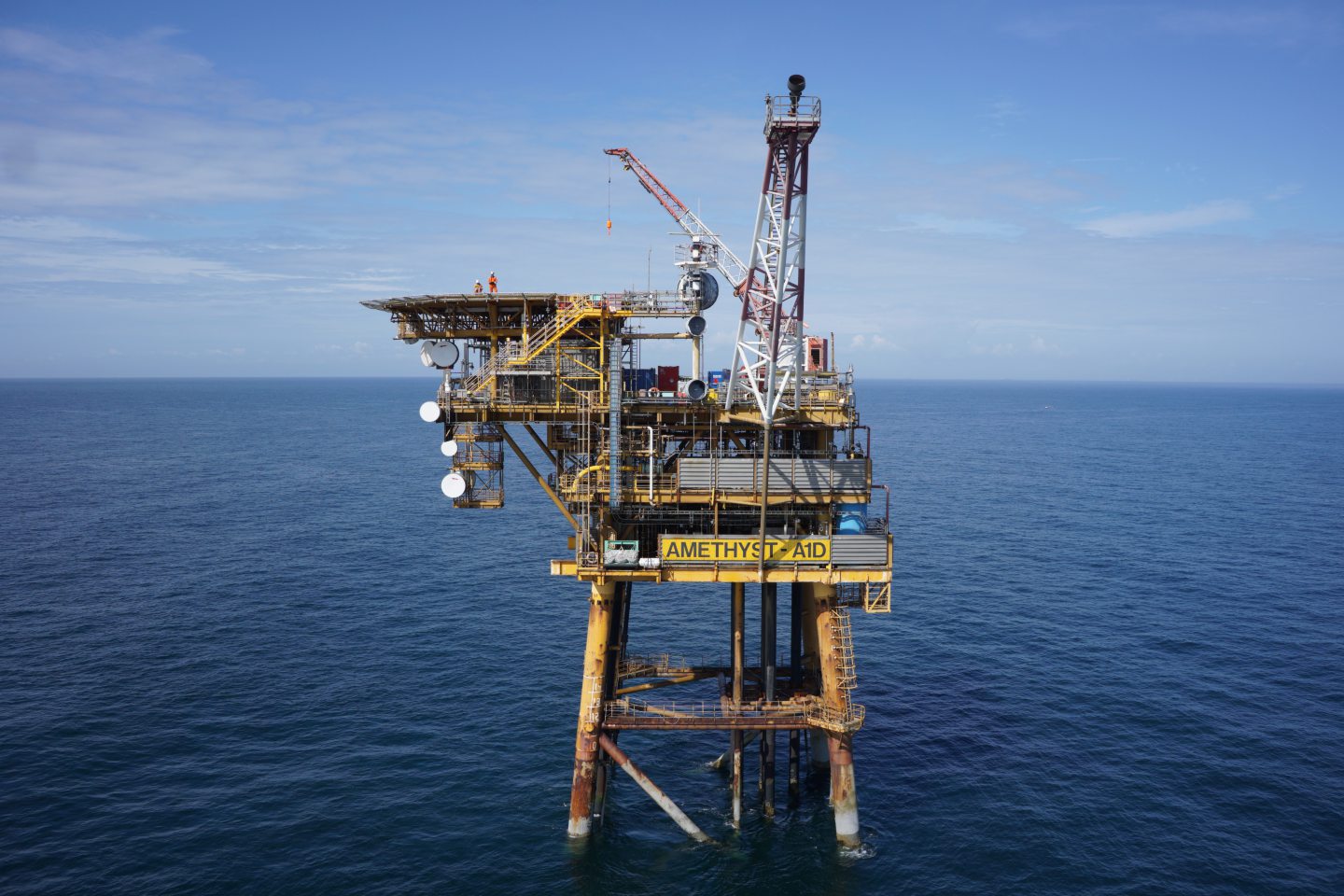 A platform on Perenco's Amethyst field, which will form part of the Orion CCS project
