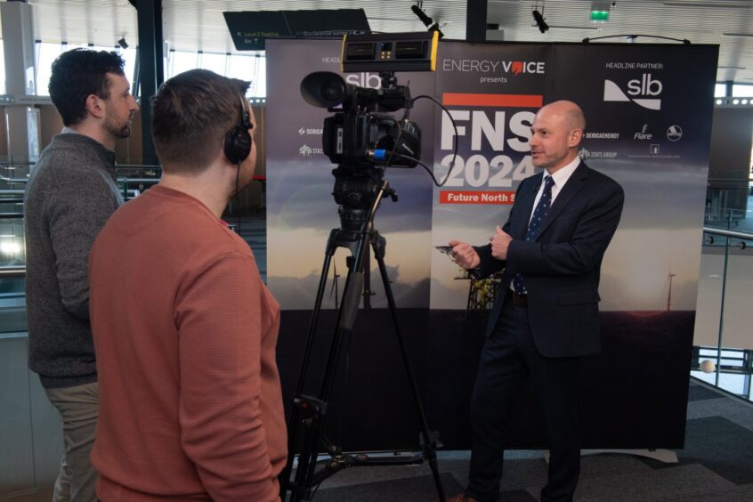 SLB Europe managing director Rob Fox interviewed at Future North Sea 2024.