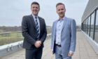 Bronson Larkins, managing director of Wellvene and Mike Williamson, general manager of Marwell.