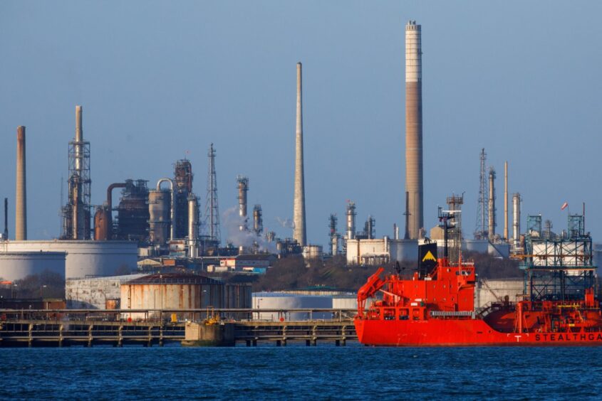Fawley oil refinery near Southampton, UK.