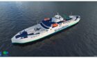 Scandlines' new Futura, billed as the "world's largest zero-emission freight ferry".