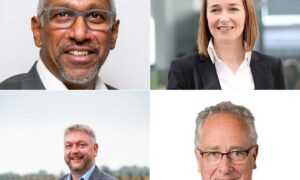 D2Zero leadership appointees: (From top left clockwise) Jeff Corray, Dr Valentina Kretzchmar, Henry Cubbon and Angus McIntosh.