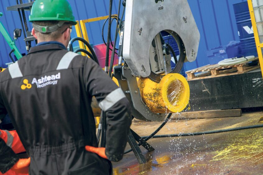 BRAND NEW: The Ring Saw is compact and lightweight, minimises dredging requirements and reduces footprint and deck space. Supplied by Ashtead Technology.