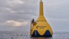 A CorPower wave energy converter at a test site in Portugal.