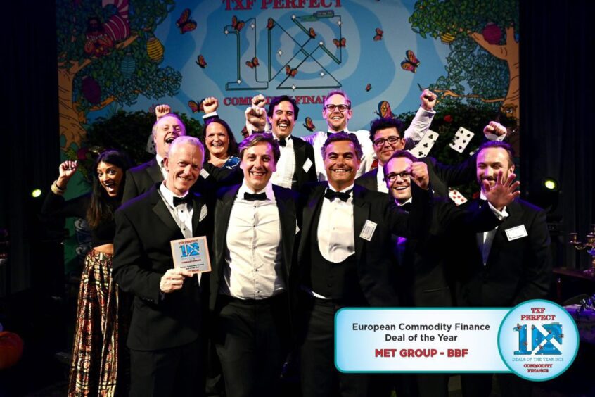 team from Met Group receives “European Commodity Finance Deal of the Year” award by TXF