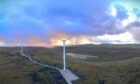 Turbines at the Viking Energy Wind Farm on Shetland.