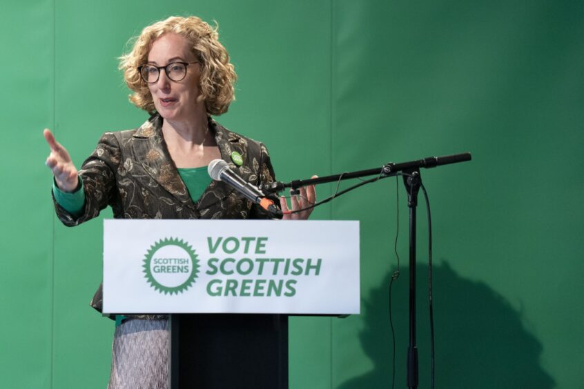 Scottish Green Party co-leader Lorna Slater during the party's General Election manifesto launch at Summerhall in Edinburgh.