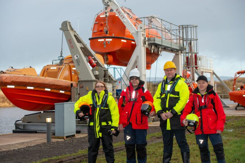 Staff members from CTS, including Kris McDonald, at the new Glasgow training centre.