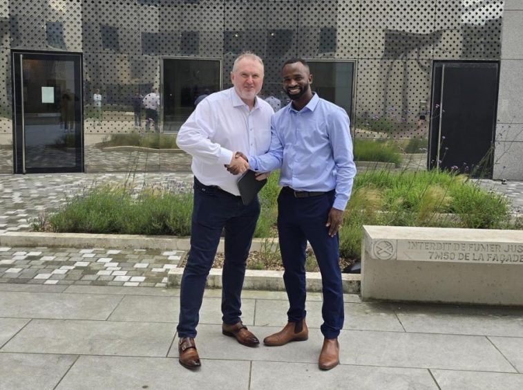 CEO Derek Smith and El Hadji Gano, MDL key account Manager - Europe