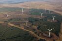 The Andershaw wind farm in Scotland operated by Norway's Statkraft.