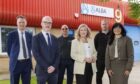 L-R: David Wilson, ETZ Ltd Energy Director; Gavin Sim, Managing Director - Alba Gaskets; Sigrid Ruz, Operations Director - Alba Gaskets; Gillian Martin MSP, Craig Williamson, Business Development Manager, Alba Gaskets; Freda Miller, Programme Manager, ETZ Ltd..