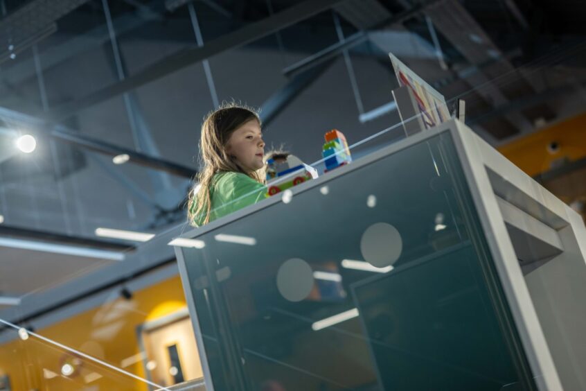 A child at the Aberdeen Science Centre.